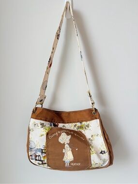 Vintage 70’s Knickerbocker Heather of Holly Hobbie Canvas Shoulder Bag